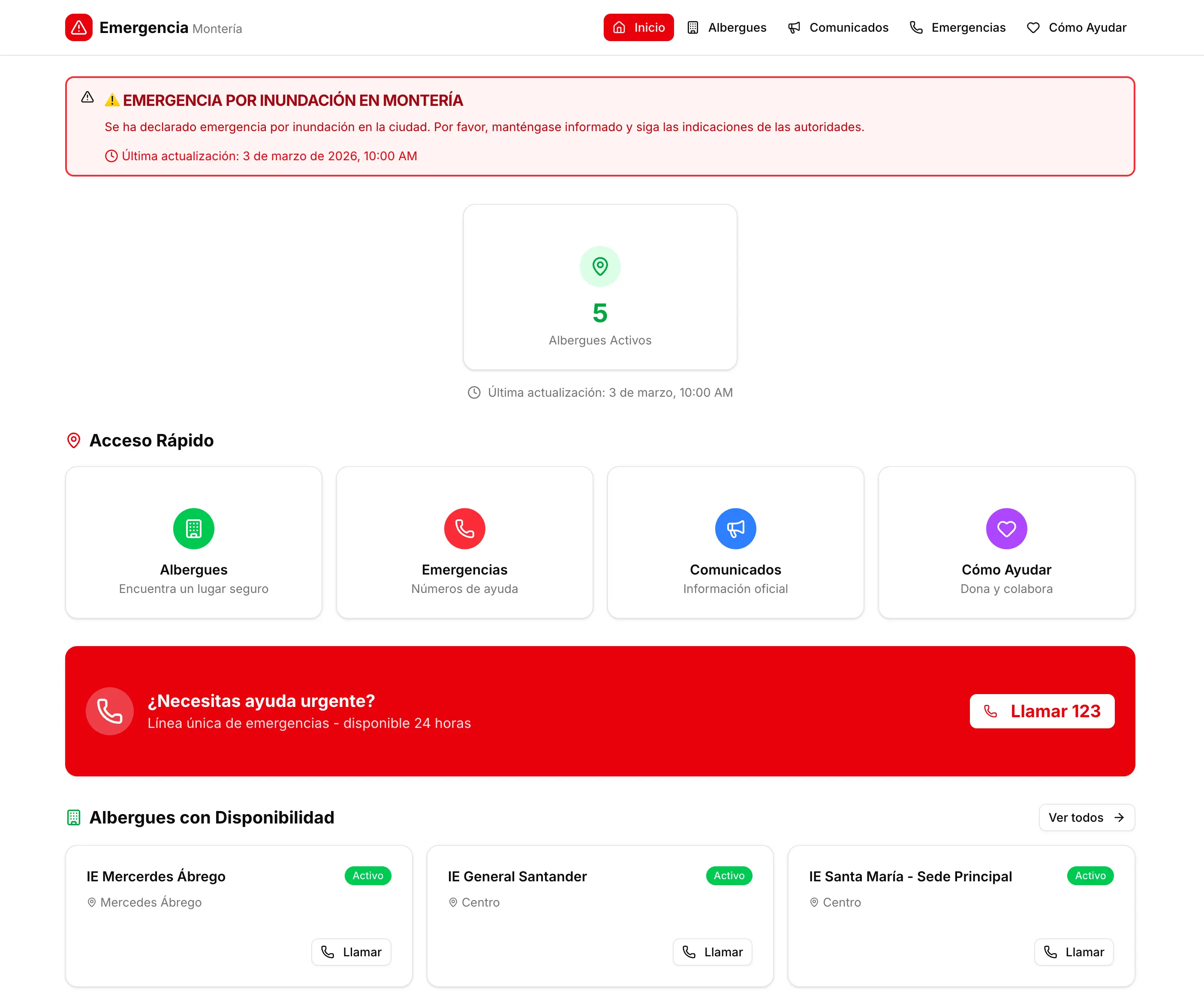 Montería Emergency
